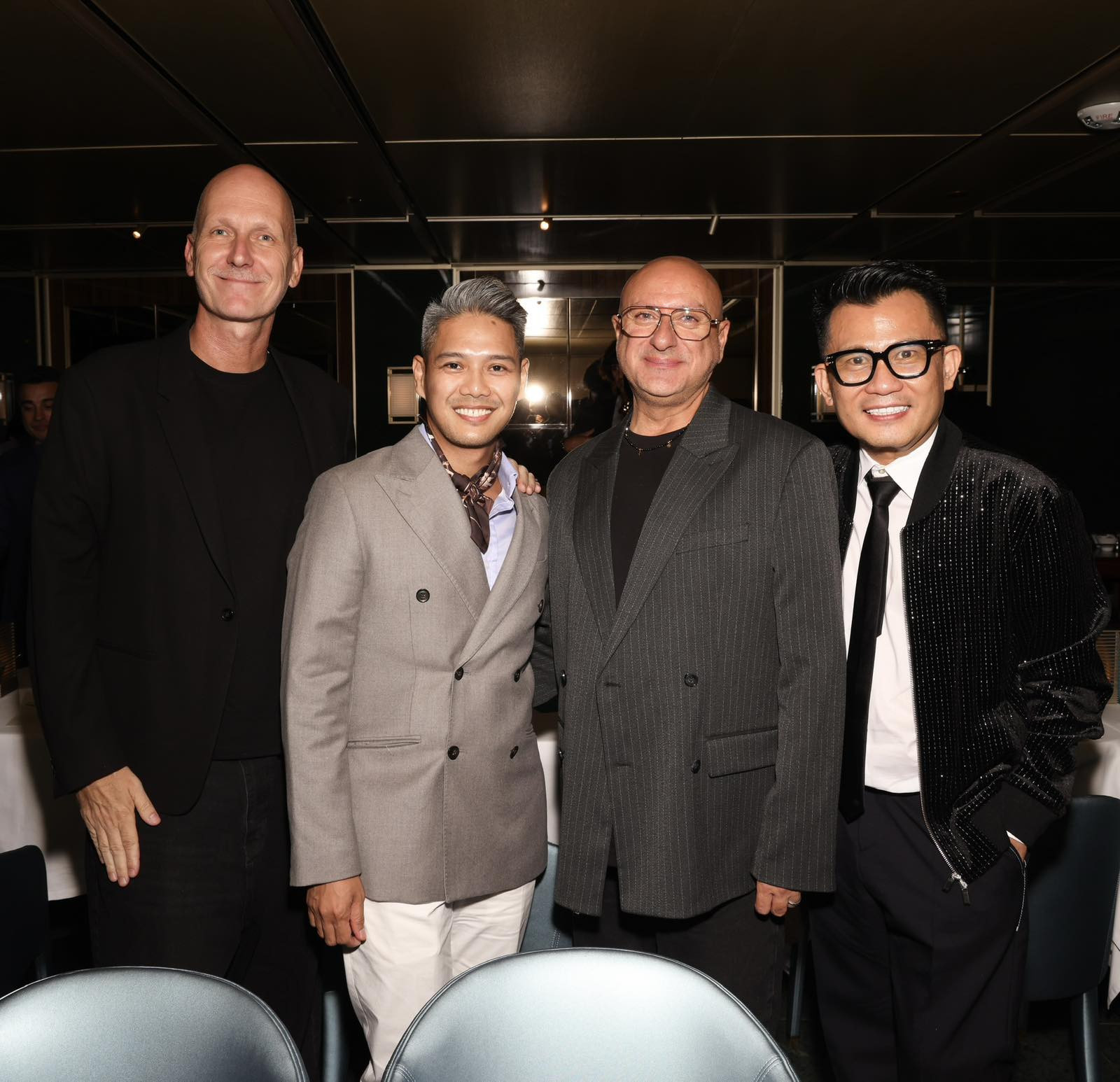 With the visionaries behind F/ROW Fashion Week Errol Isip and Jovy Rabelas, with
the designers redefining Mediterranean couture—Charles & Ron