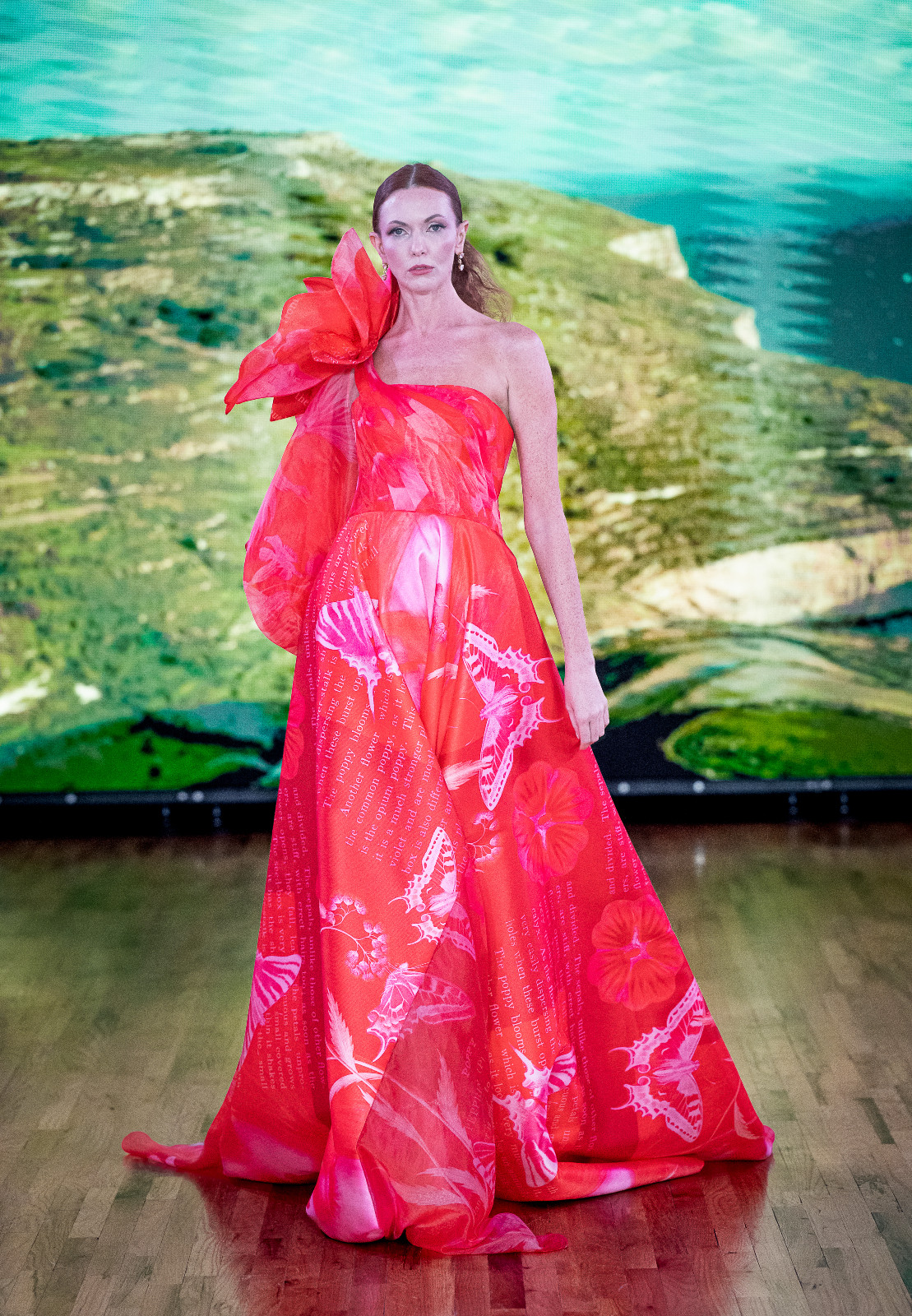 A model walks the runway at the Charles and Ron Show at Arlettie on September 10, 2025 in New York City (Photo: Mark Gunter/Getty Images)