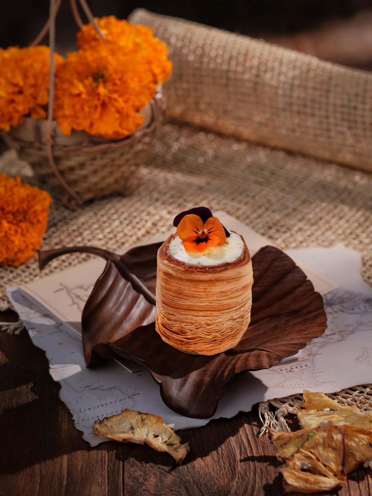 Piña Colada Mille-Feuille