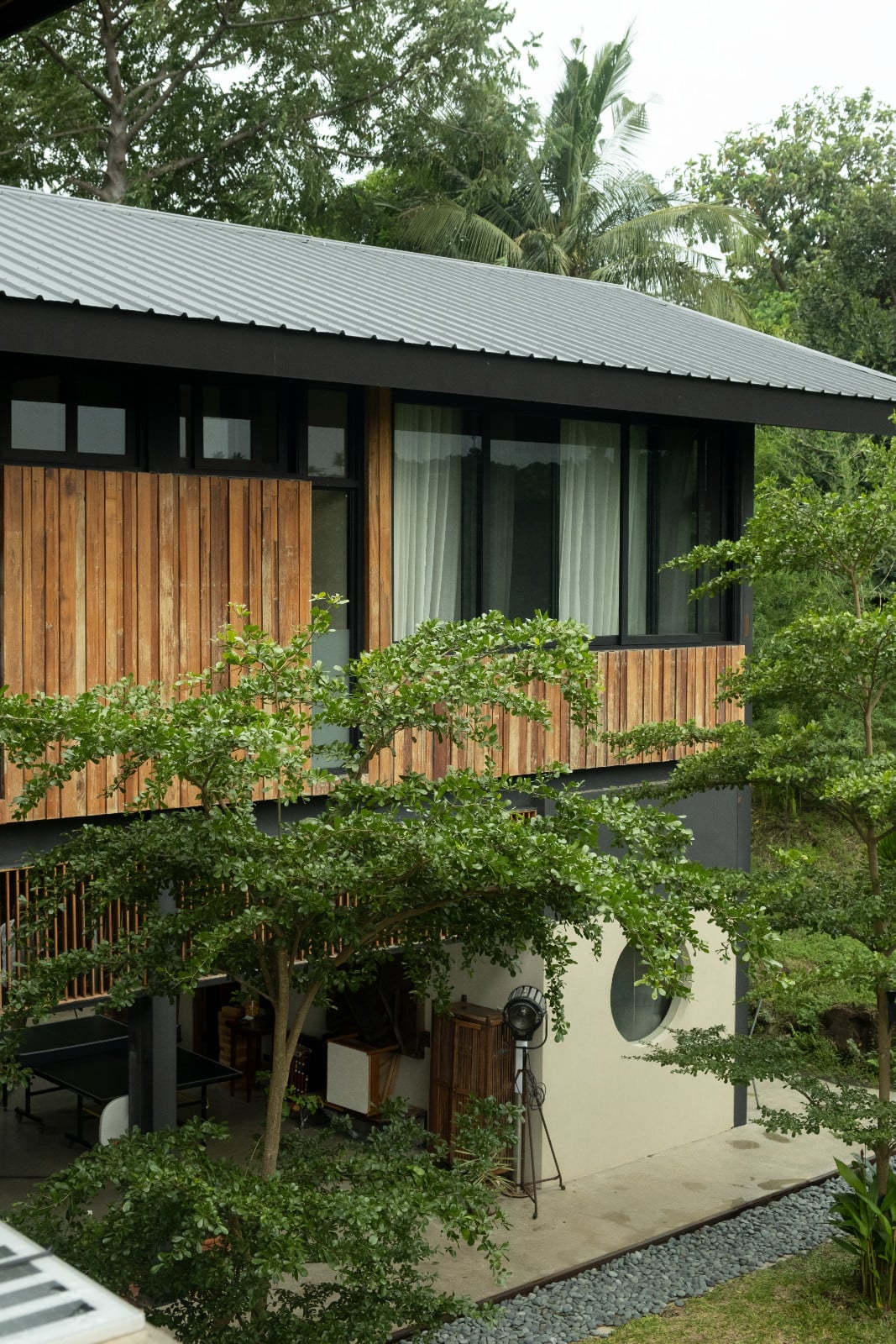 The view from the master bedroom in Tanua Private Retreat, Batangas, designed by Martin and Melissa Rosario (Photo: Zo Torres)