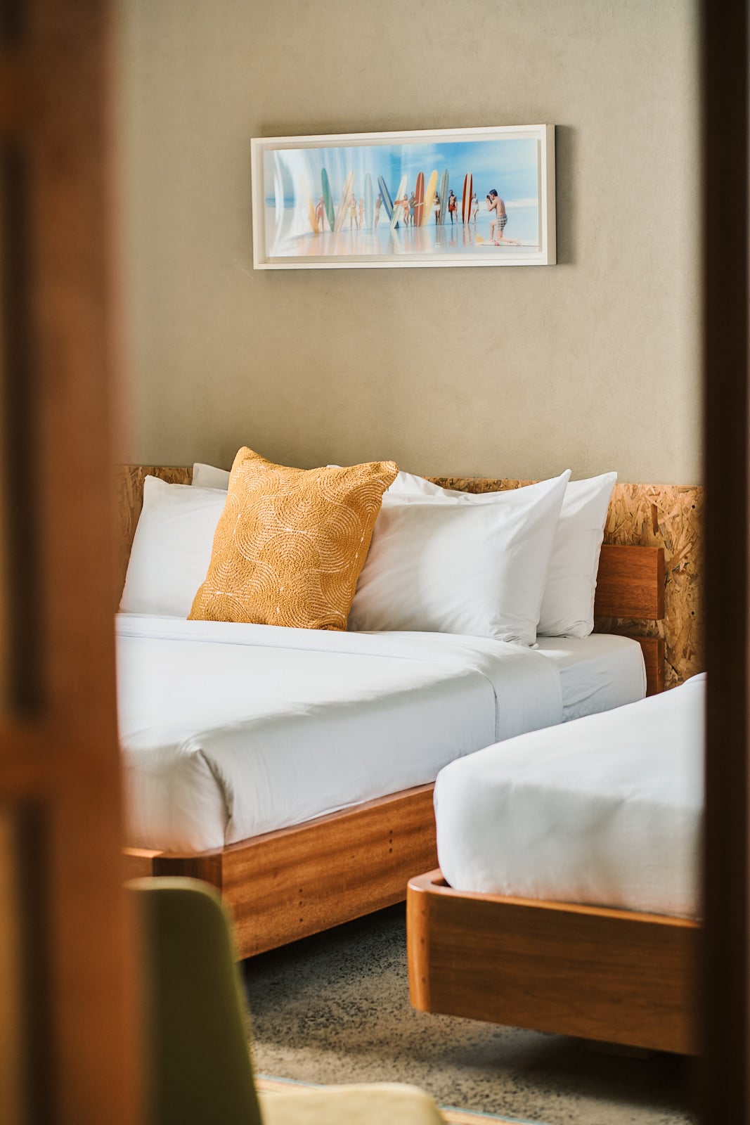 The bedroom in Tanua Private Retreat, Batangas, designed by Martin and Melissa Rosario (Photo: Sproos Creatives)