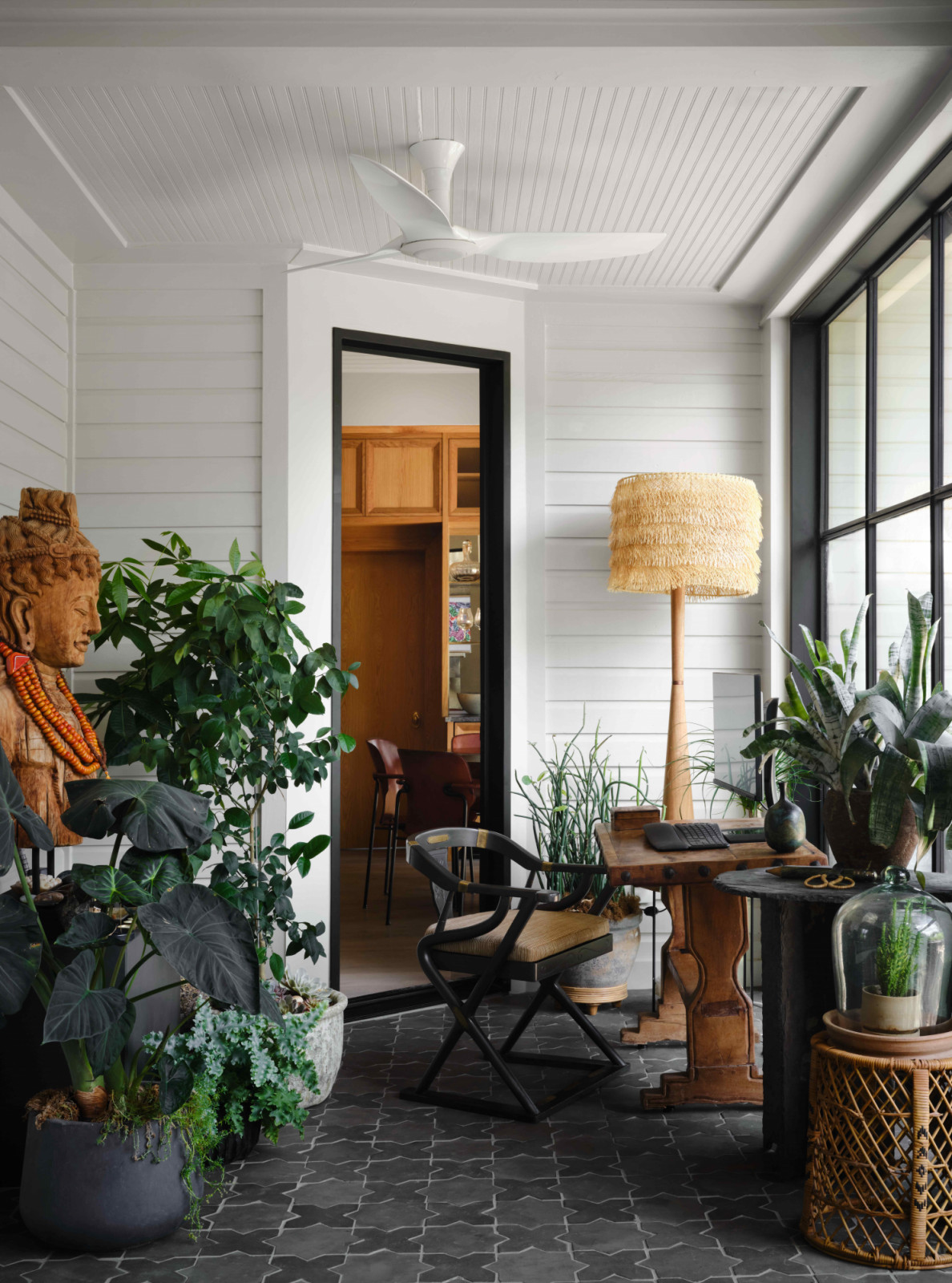 The al-fresco from the dining room and kitchen