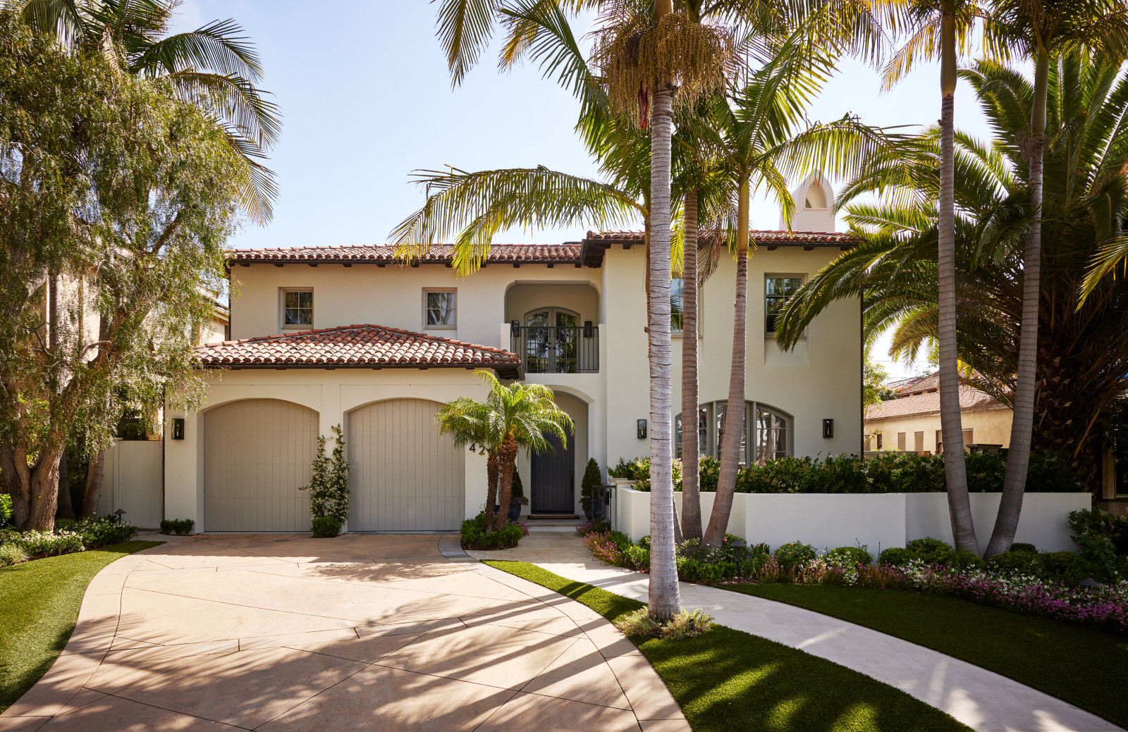 The Santa Monica Home retains its original Mediterranean-style facade