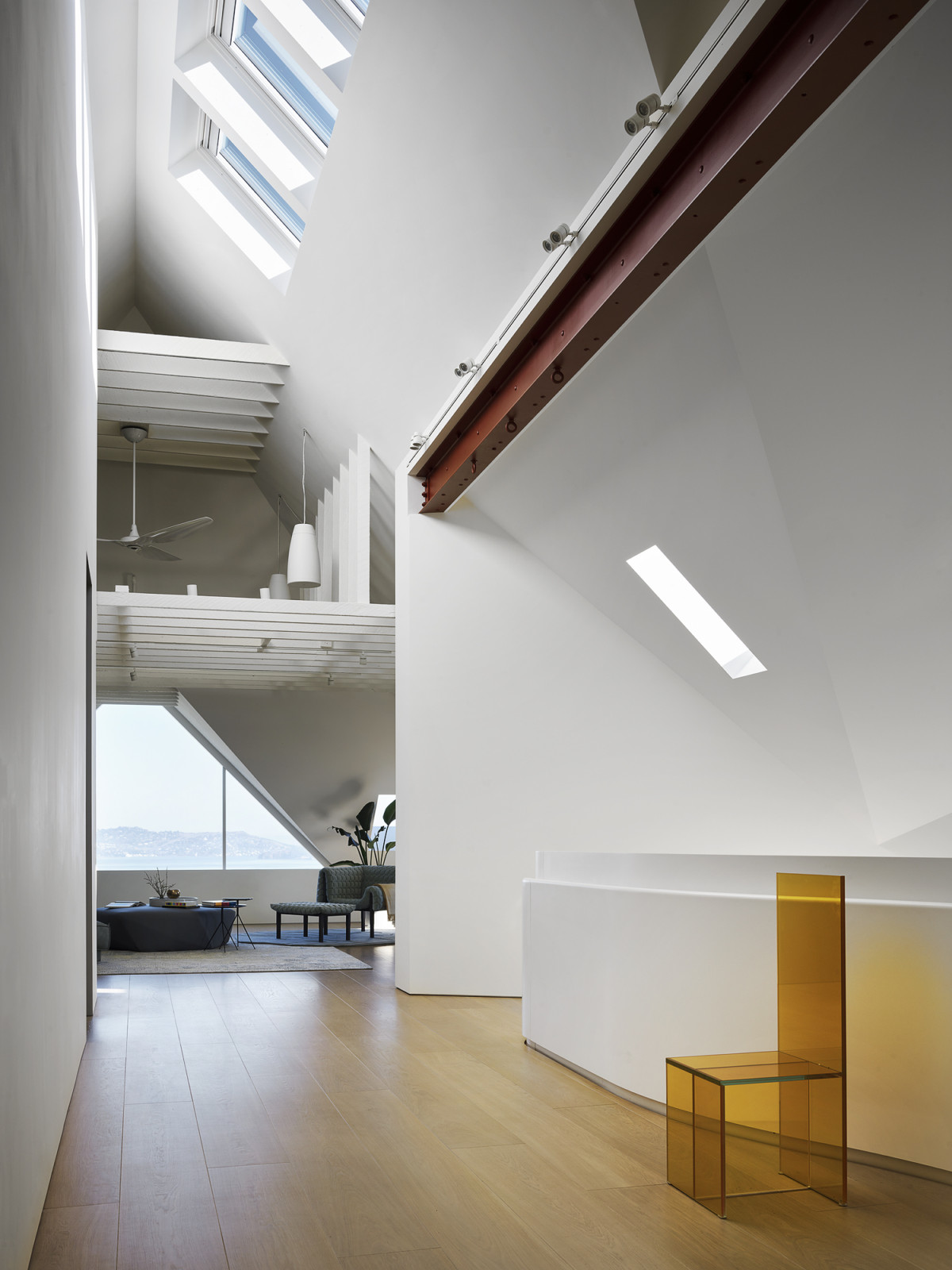 The hallway in a San Francisco home designed by Studio Vara