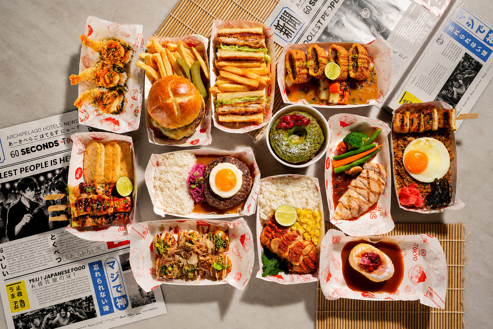 Delicious dishes from the 60 Seconds to Tokyo campaign