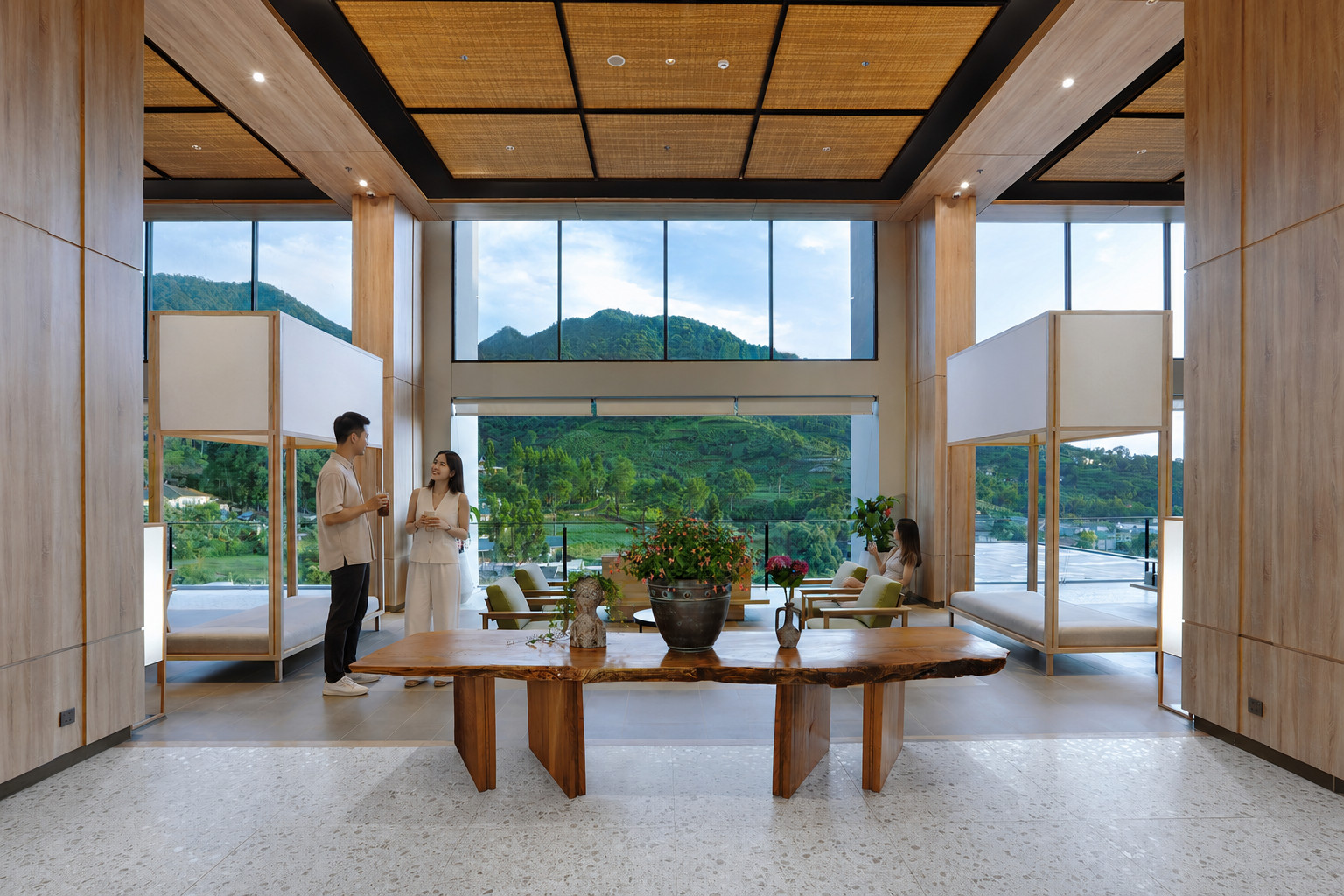 The lobby of Grand Aston Puncak Hotel & Resort