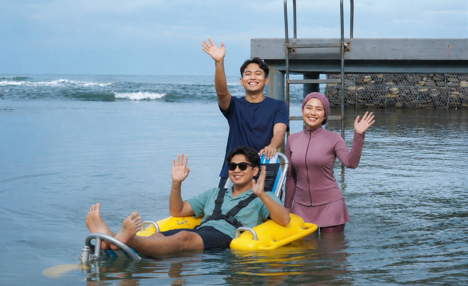 The water wheel at Aston Anyer Beach Hotel