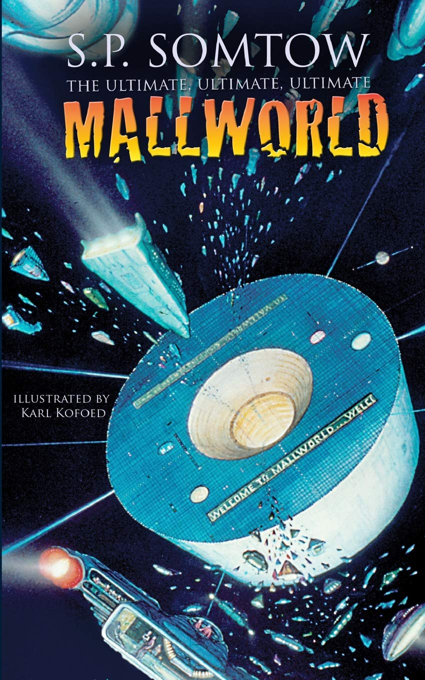 ‘Mallworld’ (1984) รวมเรื่องสั้นแนววิทยาศาสตร์เสียดสีสังคม เล่าถึงอนาคตที่มนุษยชาติอาศัยอยู่ในศูนย์การค้าขนาดยักษ์เท่าดาวเคราะห์กลางอวกาศ โดยมีตัวละครหลากหลายกลุ่มเข้ามาใช้ชีวิต ค้าขาย และแสวงหาความหมายท่ามกลางวัฒนธรรมบริโภคนิยม