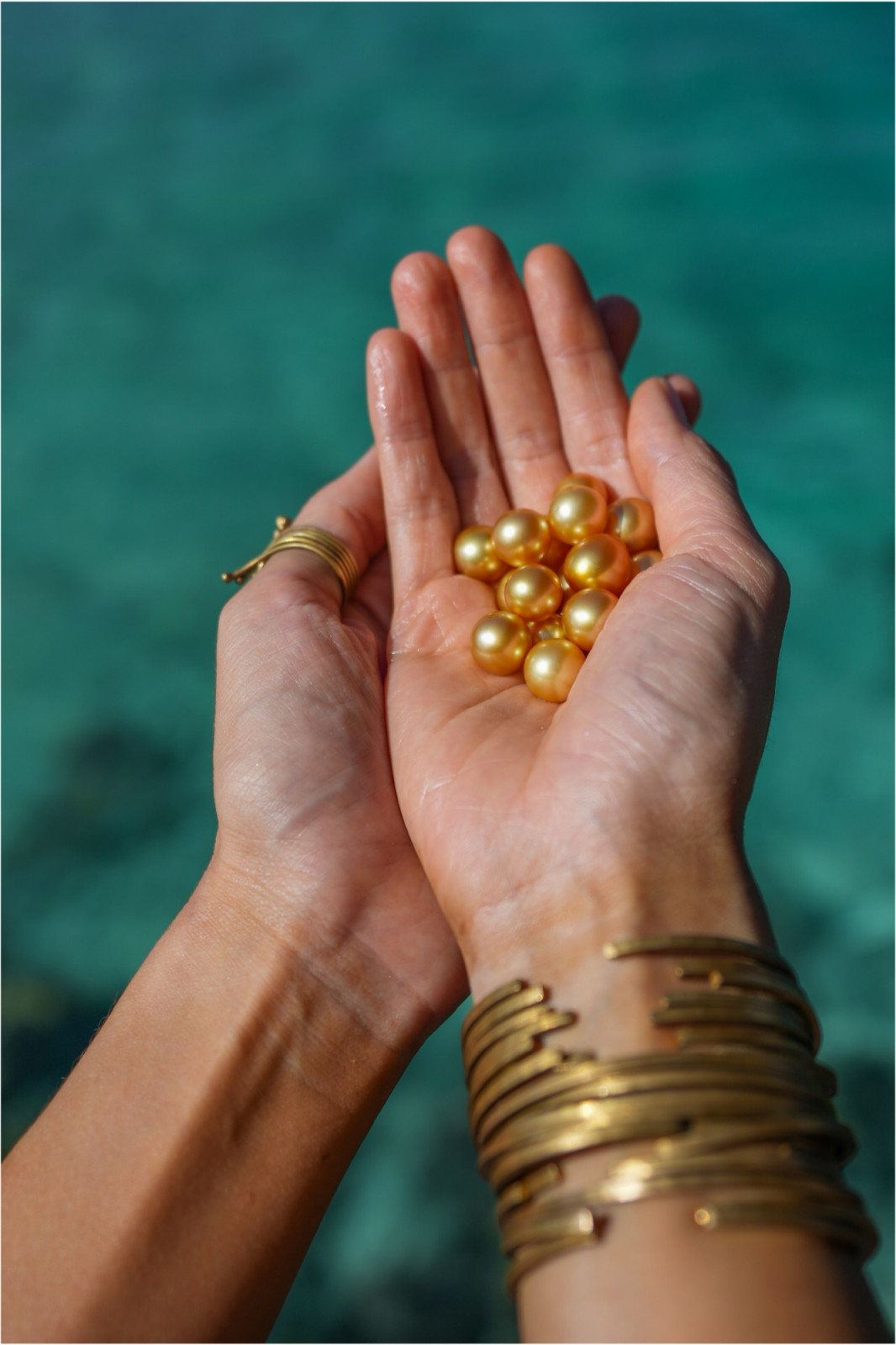 Golden South Sea pearls, a treasure from the pristine waters surrounding Palawan