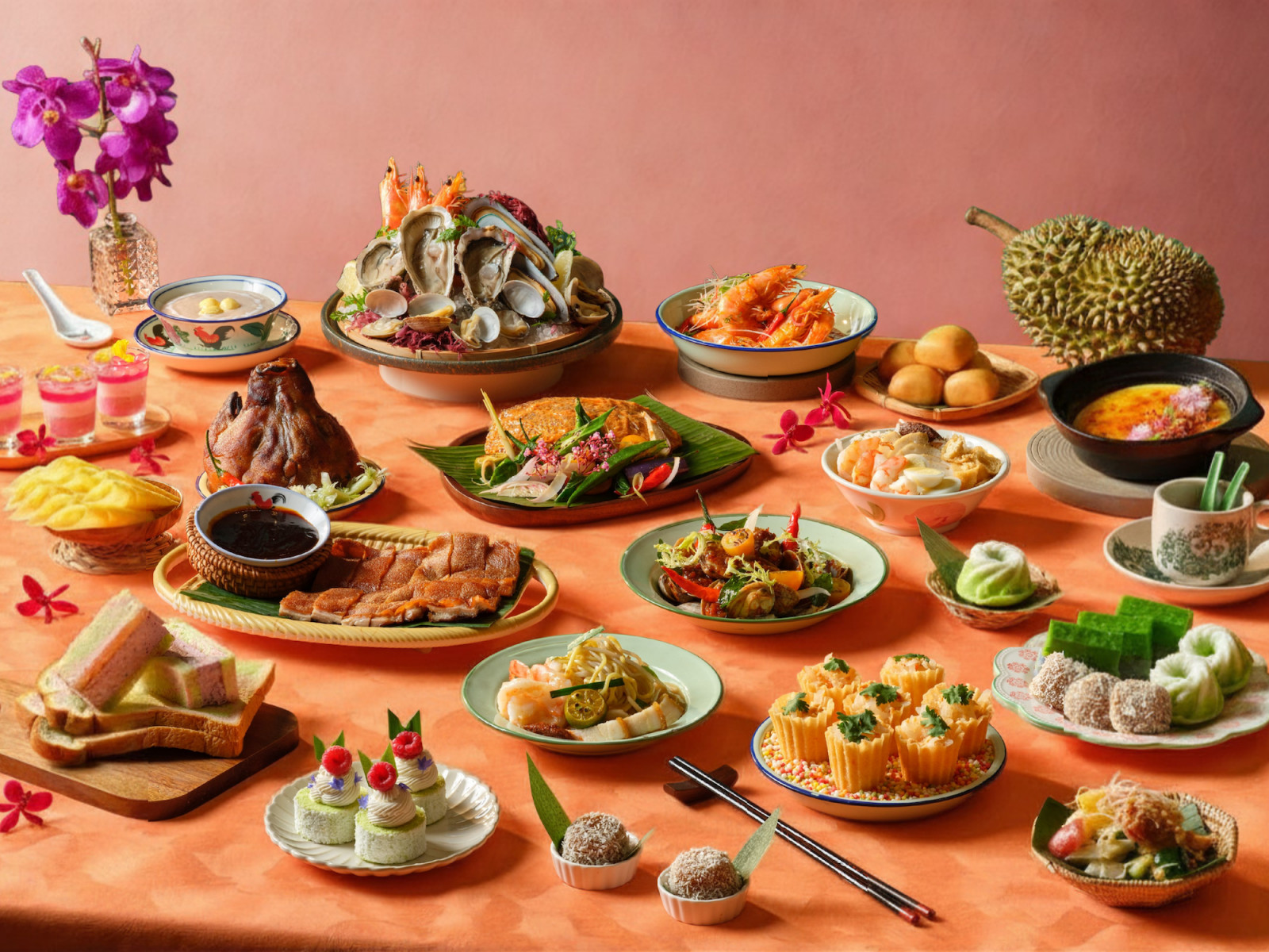 Racines National Day brunch spread