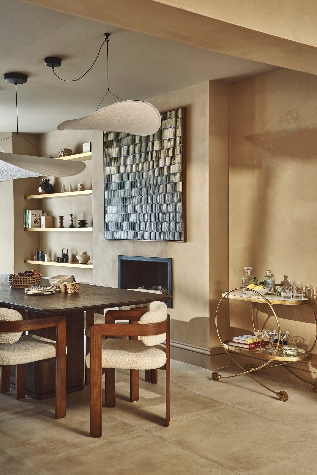 The dining area of a Notting Hill home by Project London