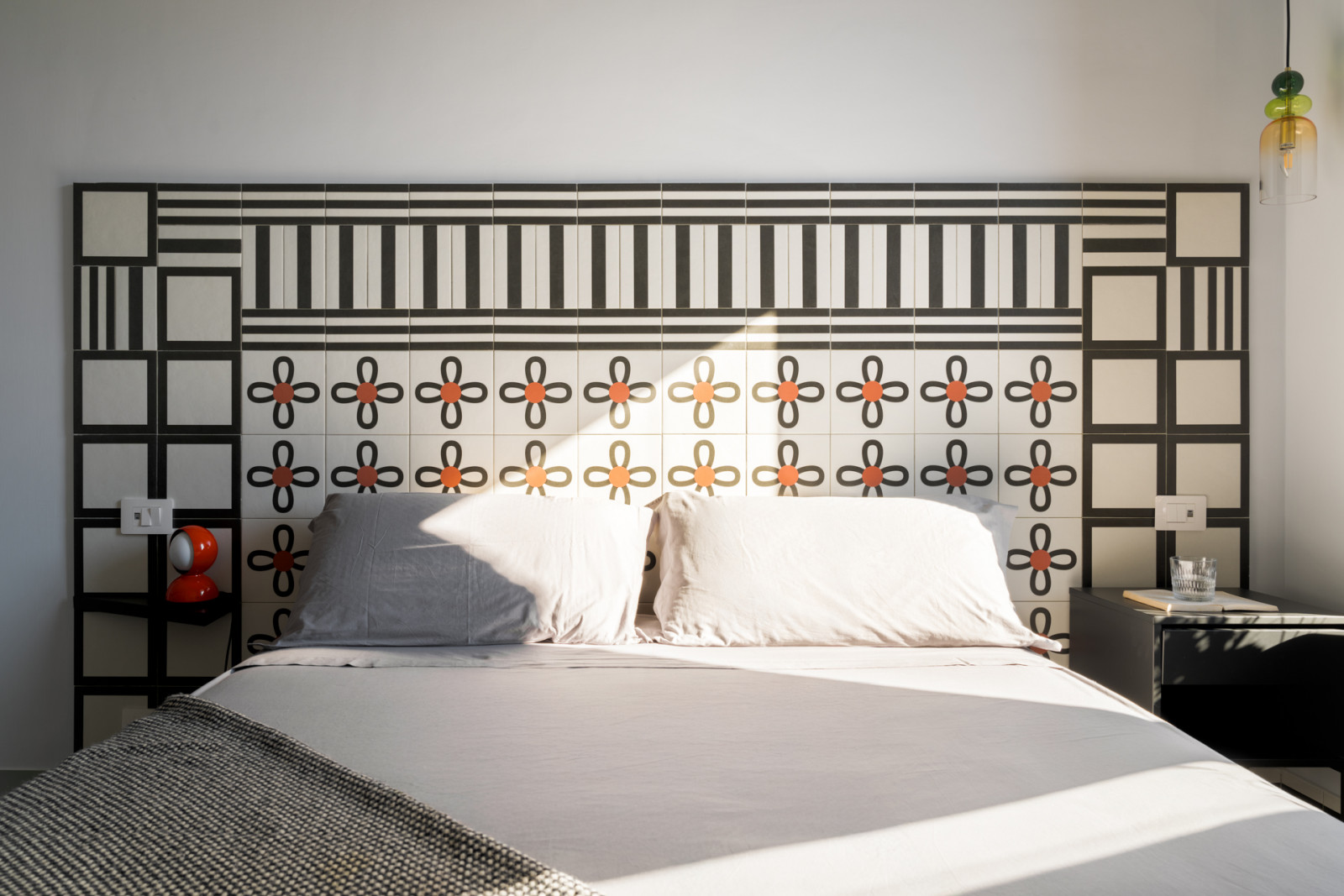The primary bedroom of a Sorrento, southern Italy home designed by Valentina Autiero