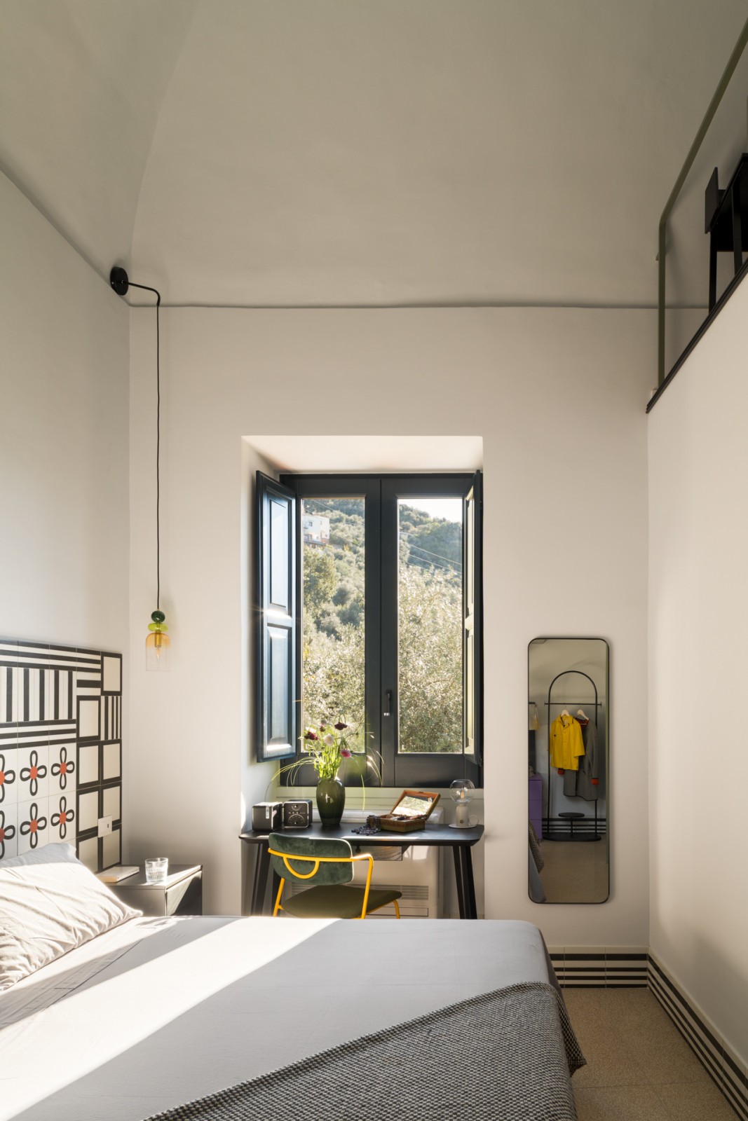The views from the primary bedroom of a Sorrento, southern Italy home designed by Valentina Autiero