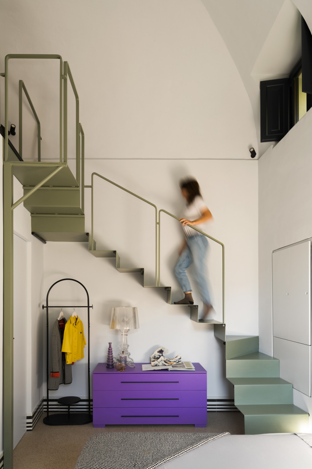 The staircase of a Sorrento, southern Italy home designed by Valentina Autiero