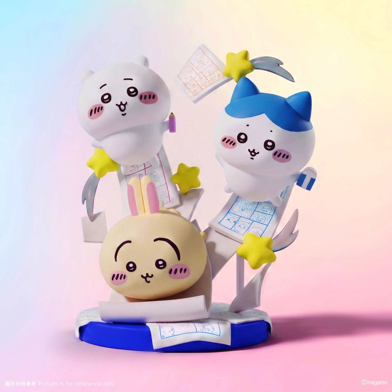 From left: Chiikawa, Usagi, and Hachiware (Photo: DDT Store via AllRightsReserved; Nagano)