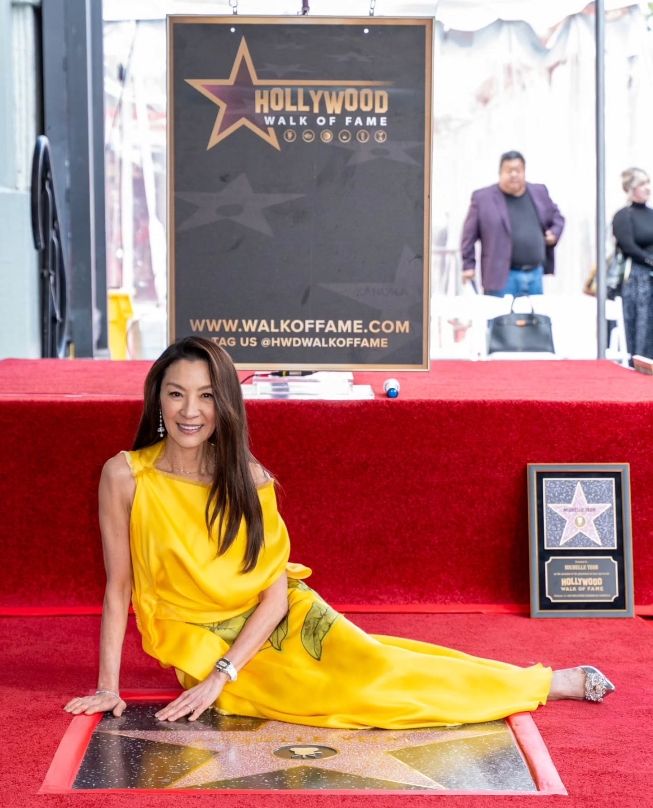 Yeoh at the Hollywood Walk of Fame earlier this year (Photo: courtesy of instagram/michelleyeoh)