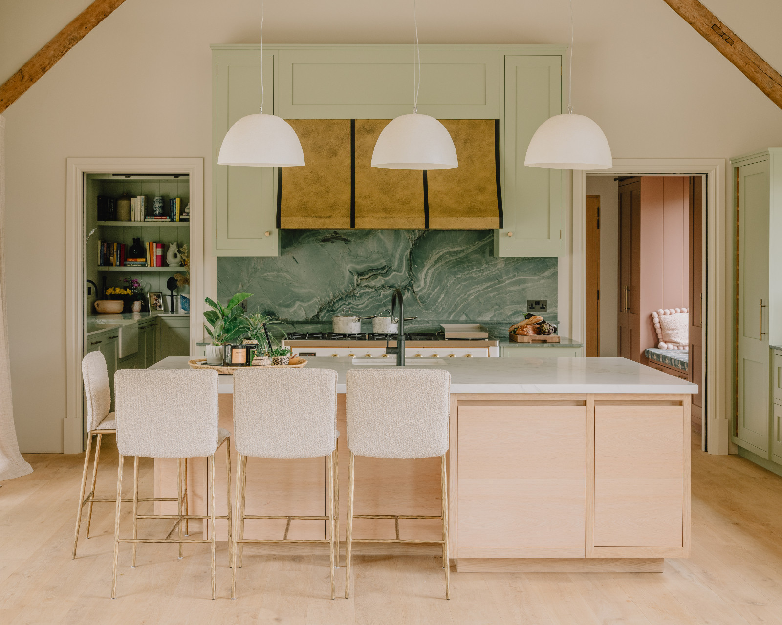 The kitchen of a renovated barn home in Wiltshire, England by Munro