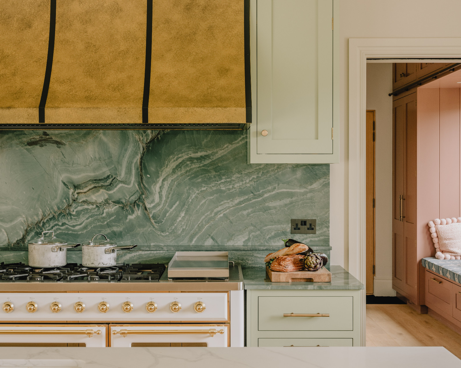 The kitchen of a renovated barn home in Wiltshire, England by Munro