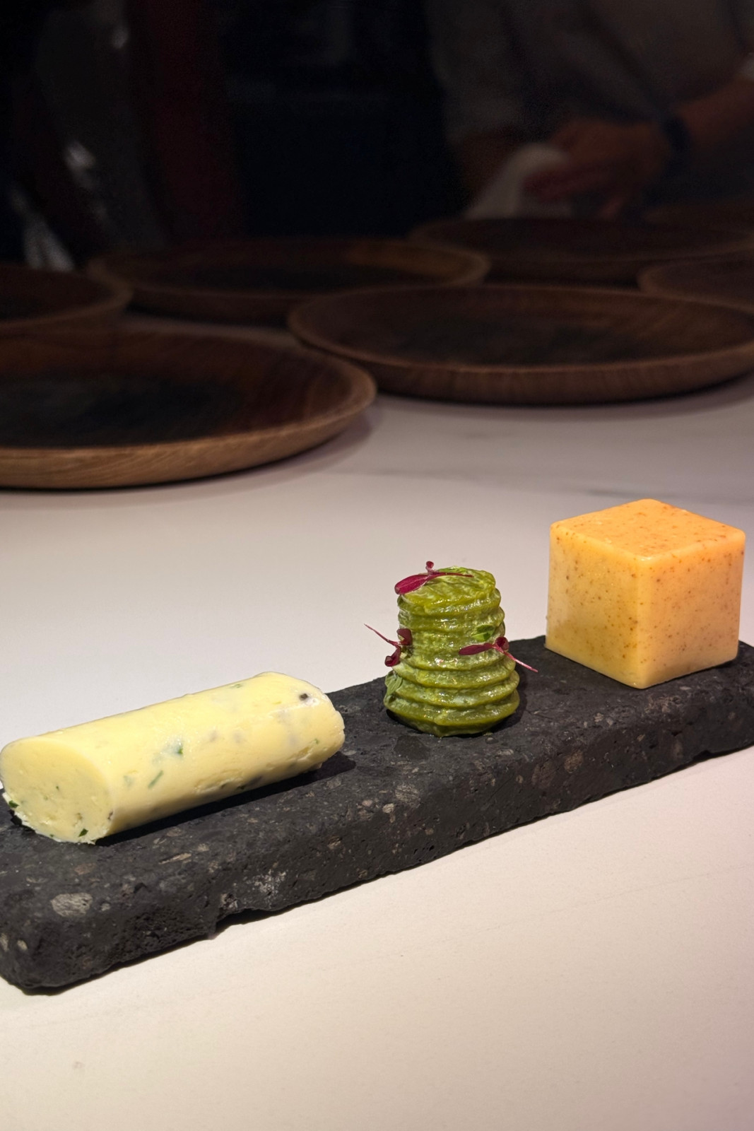 Helm by Josh Boutwood's Single Ingredient menu shares a trio of butter