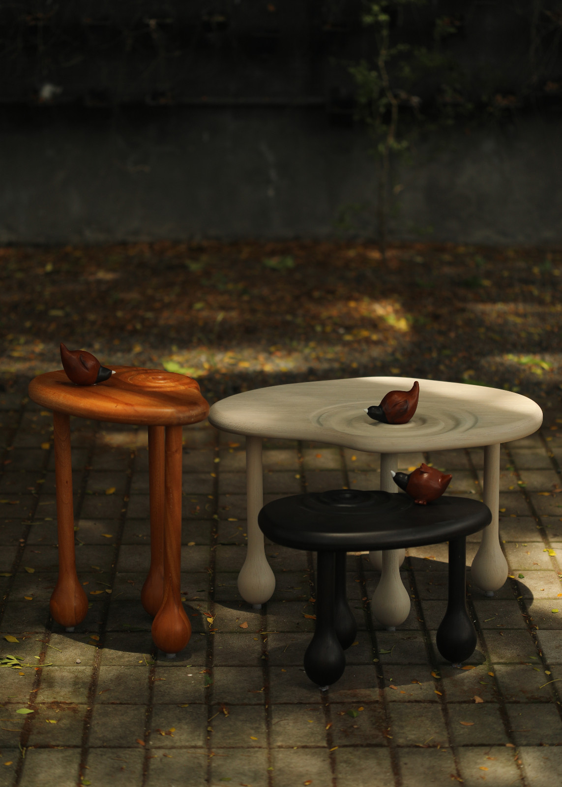 Puddle Table by Chini Lichangco and JB Woodcraft Inc at the Tomorrow exhibit for Jia Curated