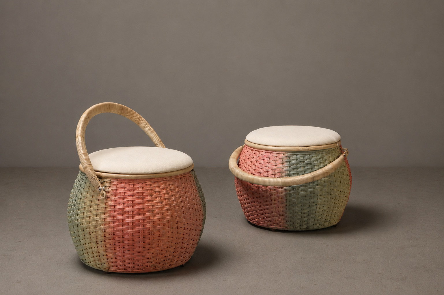Vinta Stools by Jasser Aguila and Calfurn at the Tomorrow exhibit for Jia Curated