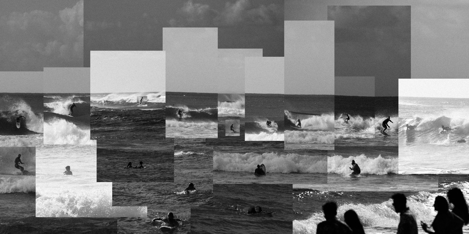 Coastal scenes feature surfers navigating powerful waves of Hawaii. (Photo by Gio Panlilio)