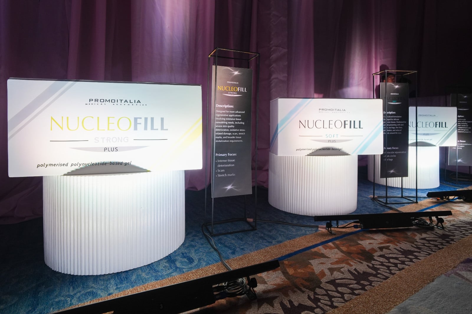 Guests were able to take a closer look at Promoitalia’s Nucleofill range (Photo: courtesy of Pink Ventures Inc)