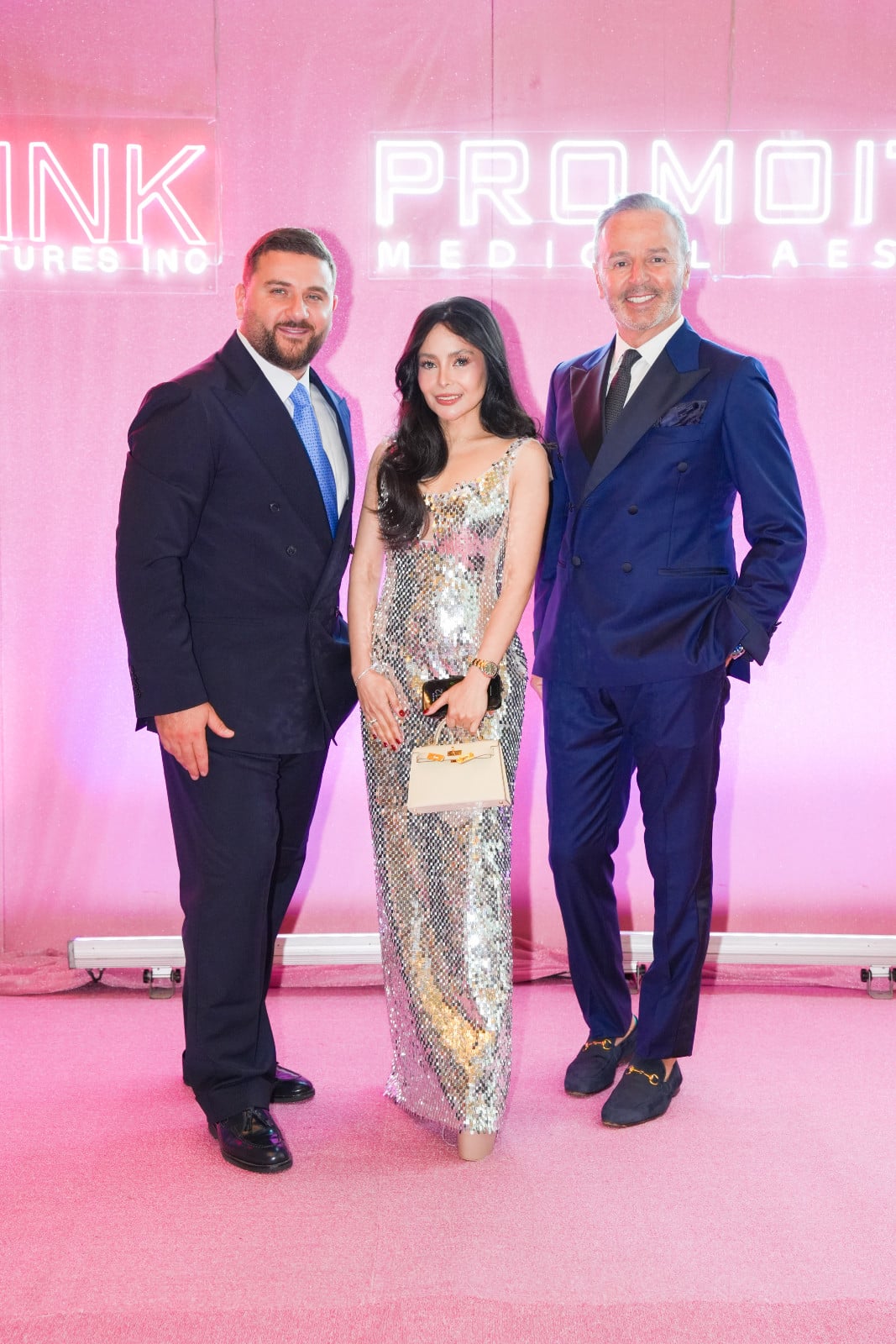 Dr Pasquale Ruggiero, Mary Grace Juliano and Dr Bruno Varricchio (Photo: courtesy of Pink Ventures Inc)