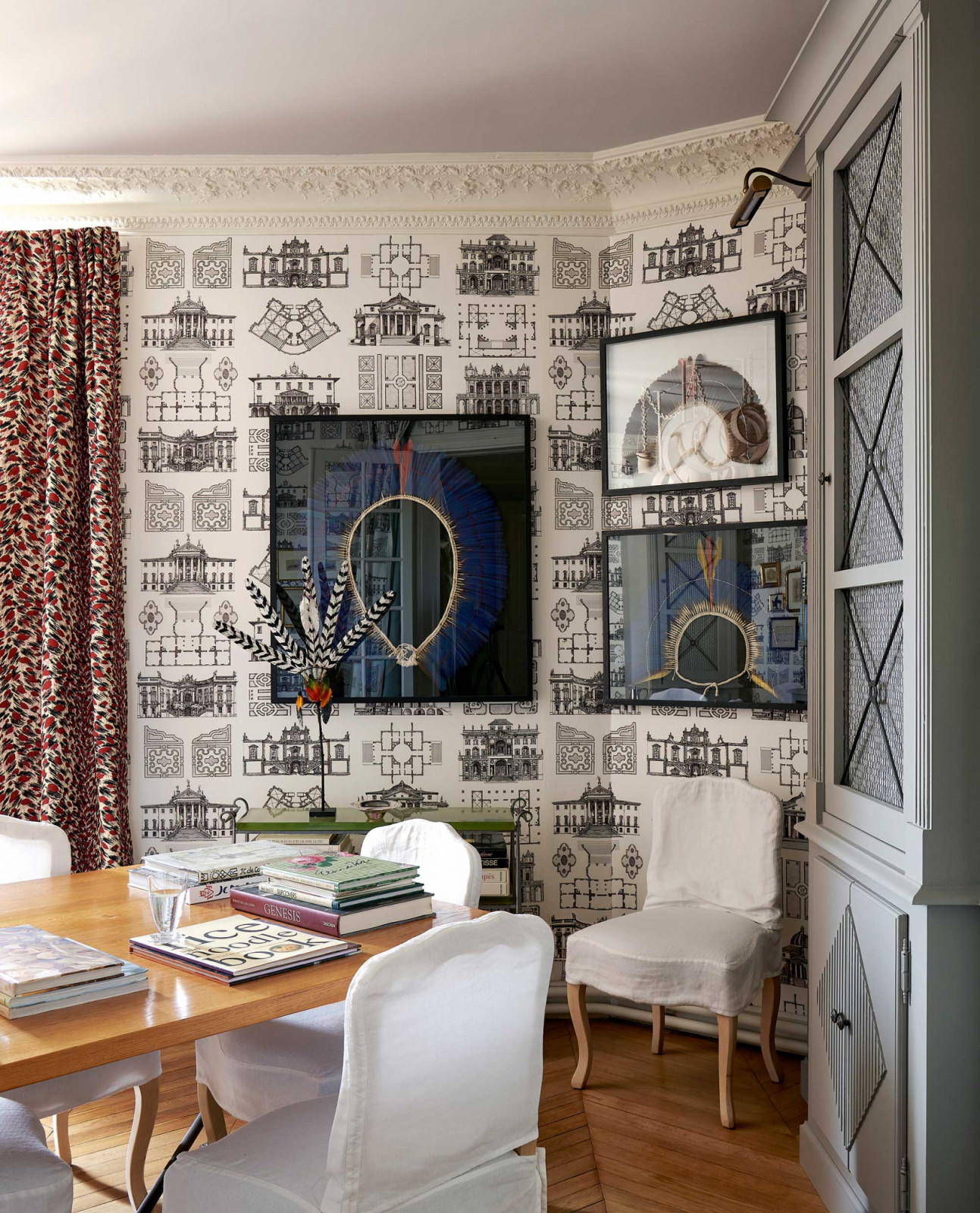 The Palazzo wallpaper with Native American headdresses