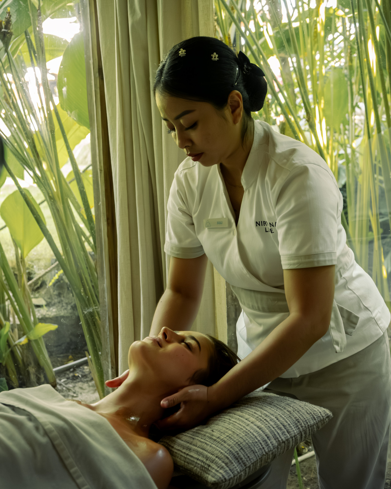 Book massage treatments after working out at Nirvana