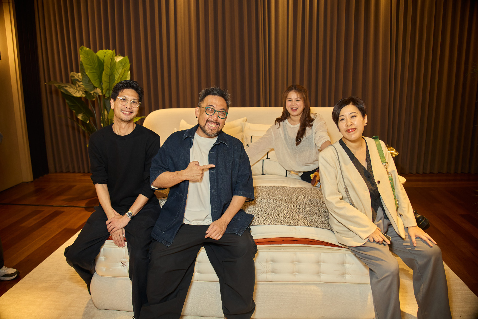 From left: Edward Lye, Gavin Liew and Victoria Loi of The Makeover Guys, and Mak Mil Yung