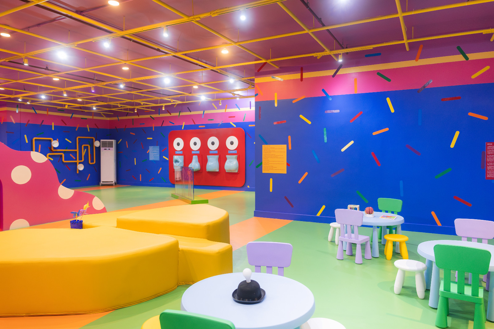 Ang Katawan Ko Exhibit at Museo Pambata by Nazareno/Lichauco, a nominee for the Best Use of Colour category of the Tatler Homes Design Awards Philippines