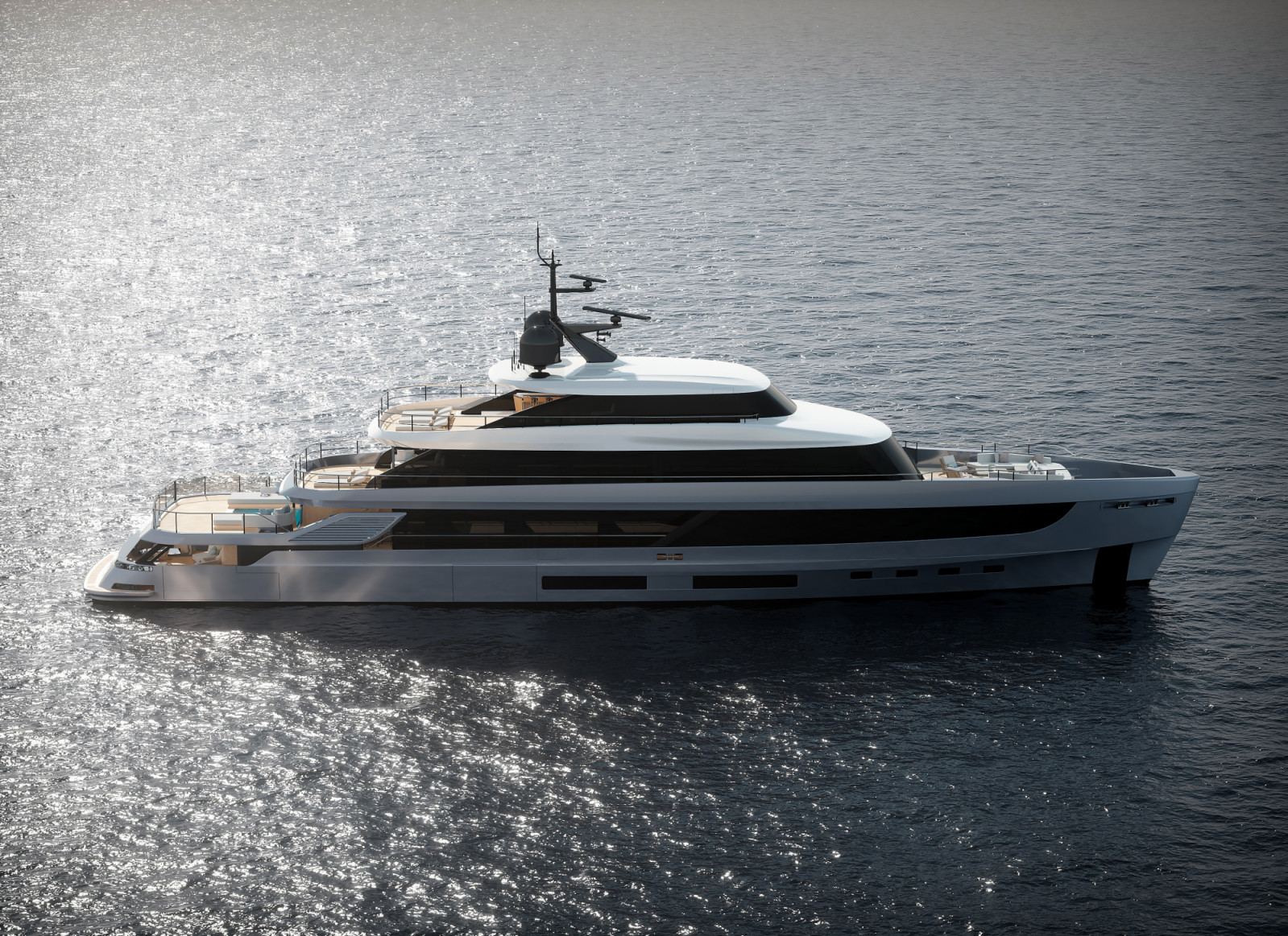 Azimut 最強旗艦 Grande 44M,外觀由大師 Alberto Mancini 精心雕琢,將在2026 坎城遊艇展震撼發表。(Photo: Azimut )