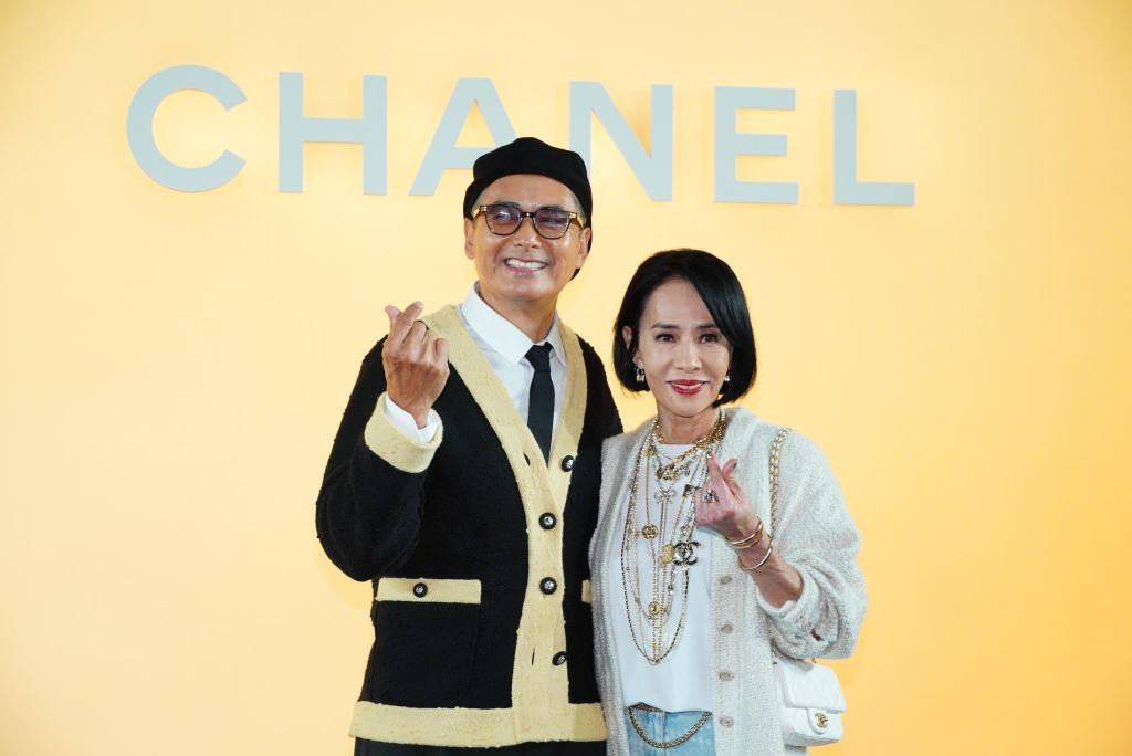 Chow Yun-fat (left) and his wife, Jasmine Tan (Photo: Getty Images)