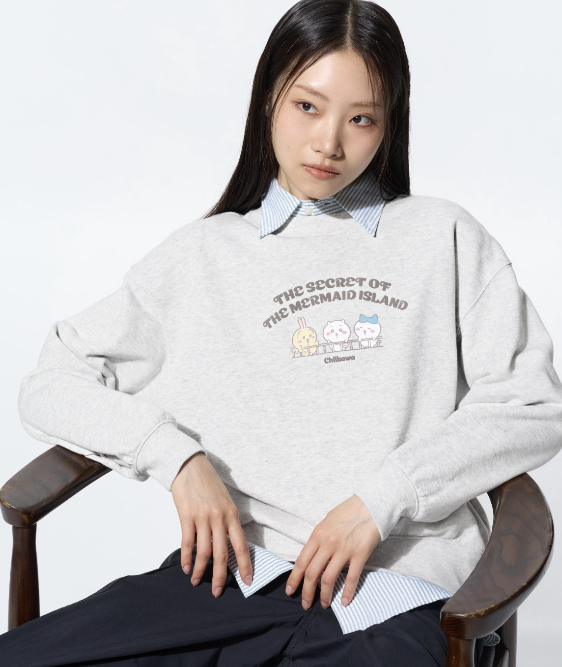 A sweater available as part of the Uniqlo Chiikawa series (Photo: Uniqlo)