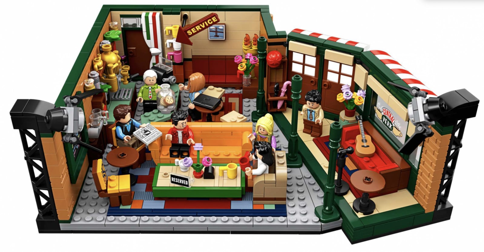 The LEGO Ideas Central Perk (21319) set brings the iconic Friends coffee shop to life, a highly collectible retired item.