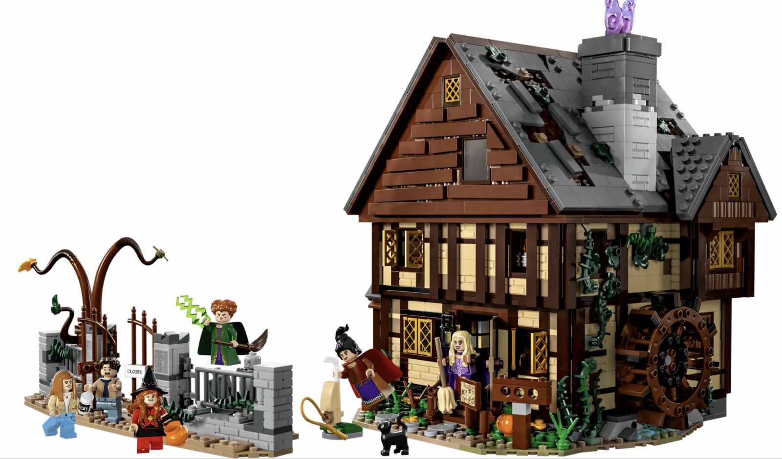 The beloved LEGO Ideas Hocus Pocus: The Sanderson Sisters' Cottage set captures the film's magic, a sought-after piece for fans.