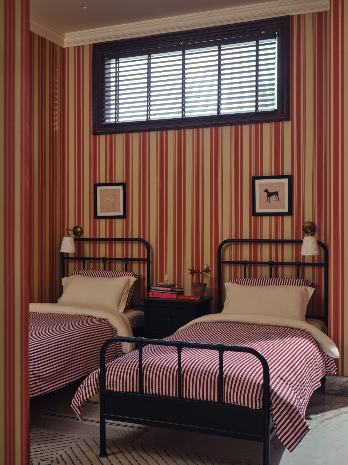 The bedroom of a Meerut, India home designed by Sian Architects