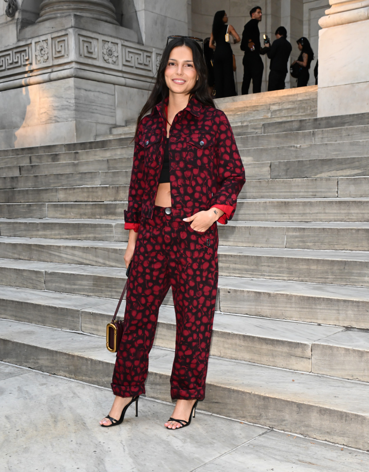 NEW YORK, NEW YORK - JUNE 29: Inde Navarrette attends the Marc Jacobs Spring 2027 runway show at New York Public Library on June 29, 2026 in New York City. (Photo by Raymond Hall/GC Images )