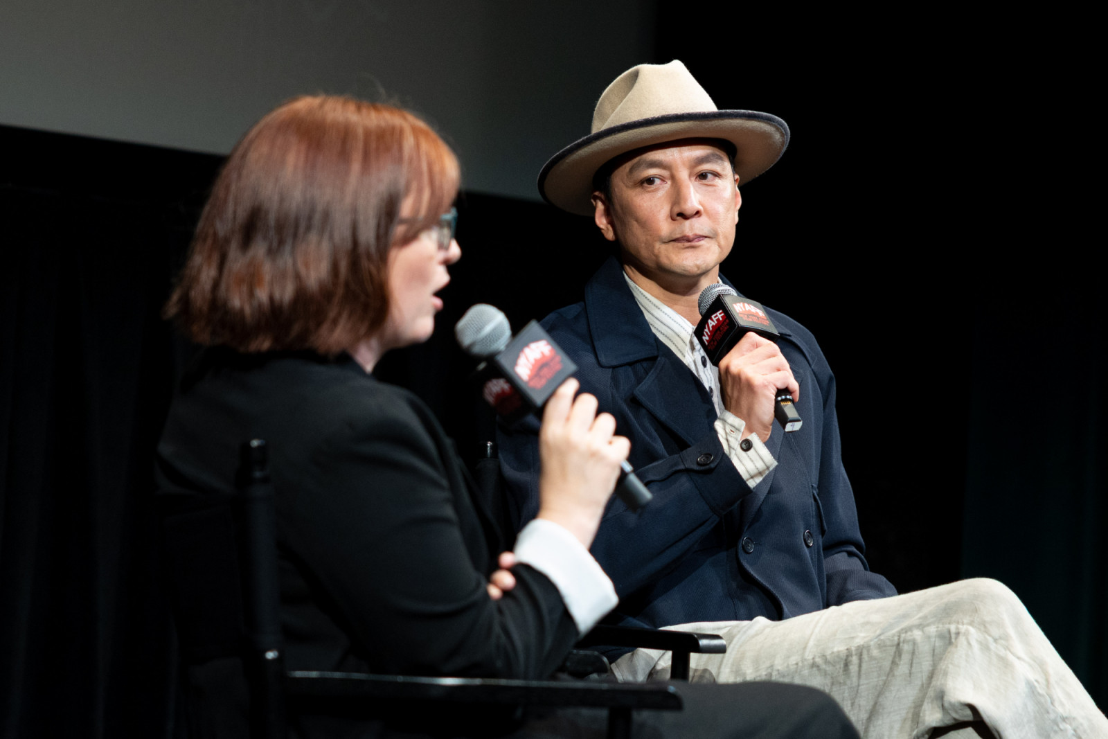 Wu speaking at the Q&A session after a special screening of ‘Cold War 1994’ (Photo: Crystal Li)