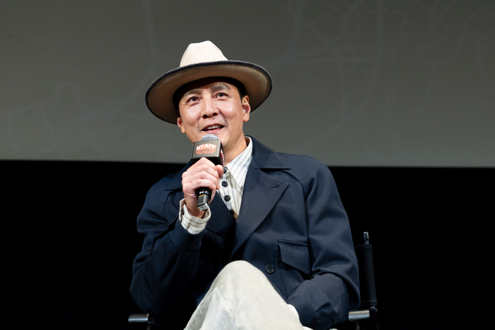 Wu speaking at the Q&A session after a special screening of ‘Cold War 1994’ (Photo: Crystal Li)