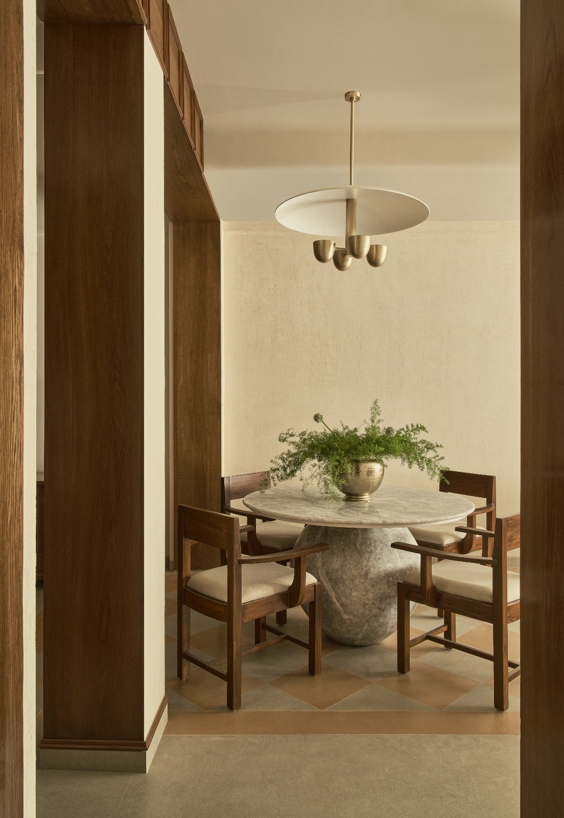 The breakfast nook in an Art Deco home by The Last Goldfish in Mumbai, India
