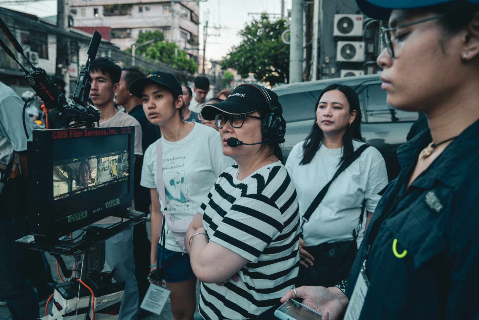 Filipino filmmaker Ma-an Asuncion-Dagñalan on the set of ‘2 Valid IDs’ (Photo: Neil Daza)