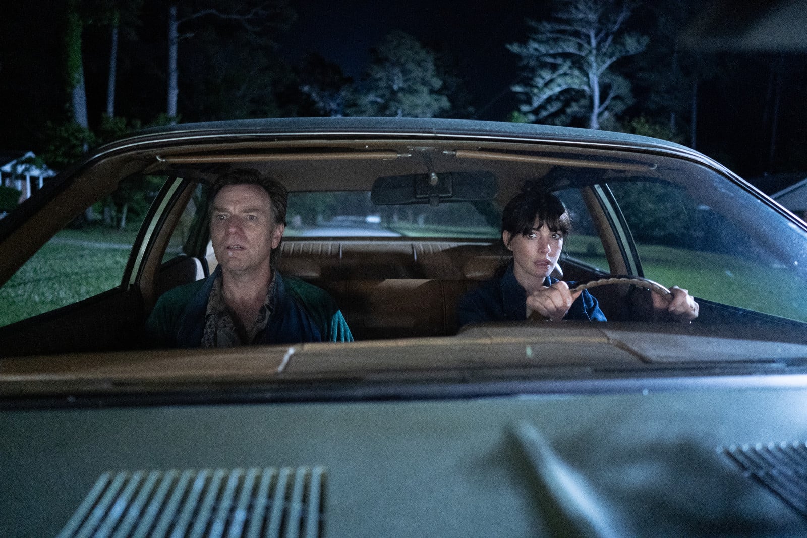 Ewan McGregor and Anne Hathaway in 'The End of Oak Street'.