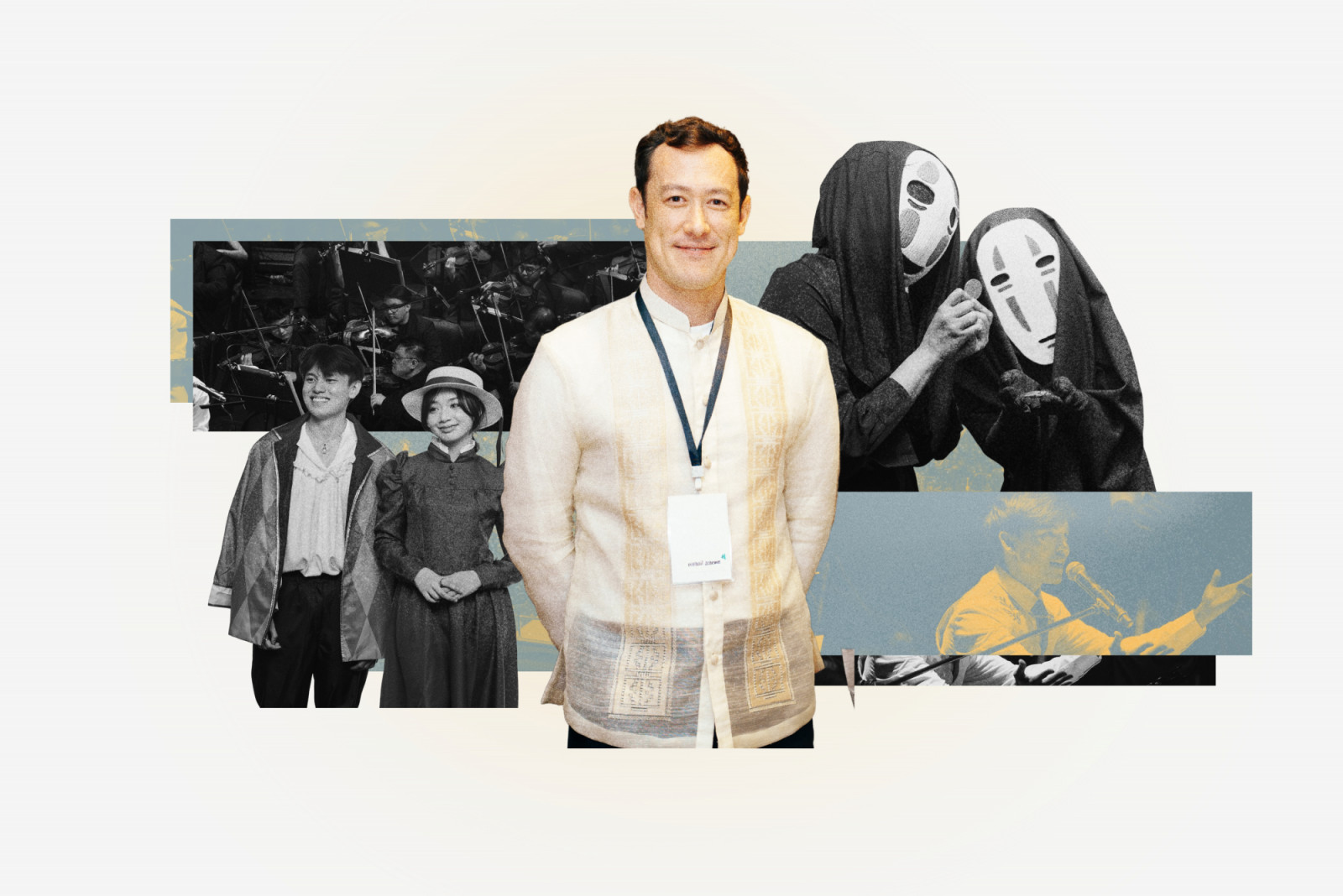 Joe Hisashi’s timeless music filled the theatre from July 31 to August 2 as Film Concerts PH brought the enchanting worlds of Studio Ghibli films to life (Photo: Jilson Tiu / via Film Concerts PH Instagram; stylised by Angela Nicole Guiral)