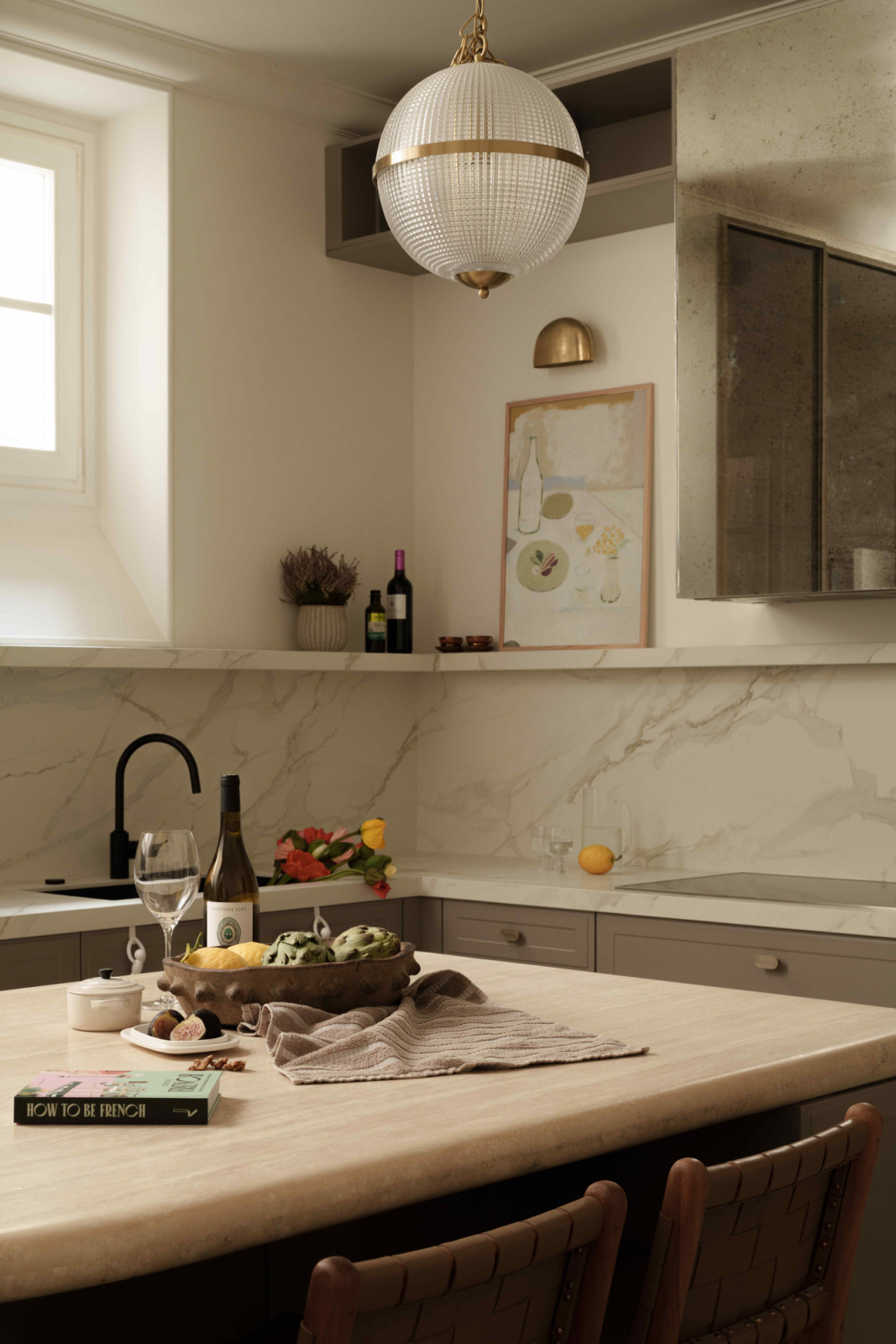 The apartment initially did not have a functioning kitchen