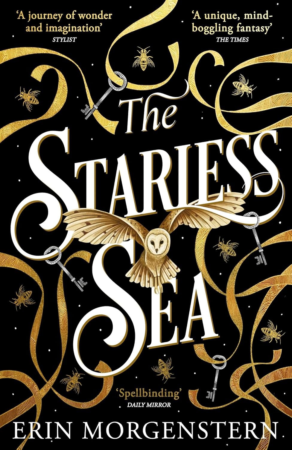 The Starless Sea by Erin Morgenstern, a highly acclaimed fantasy novel perfect for escapist reading.