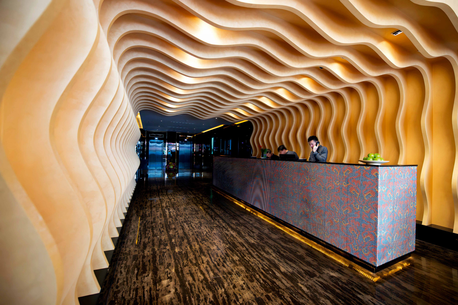 Venue Hotel’s stunning lobby by Designworx Interior Consultant