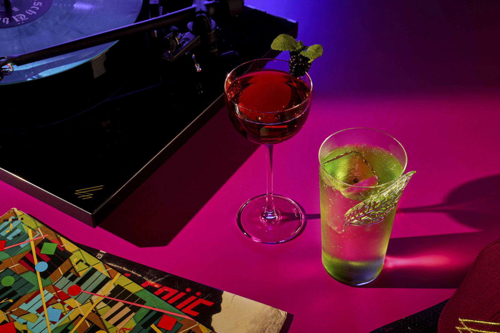 Cocktails from Stay Gold Flamingo’s cocktail menu, The Bartender’s Diary Vol. II: The Mixtape