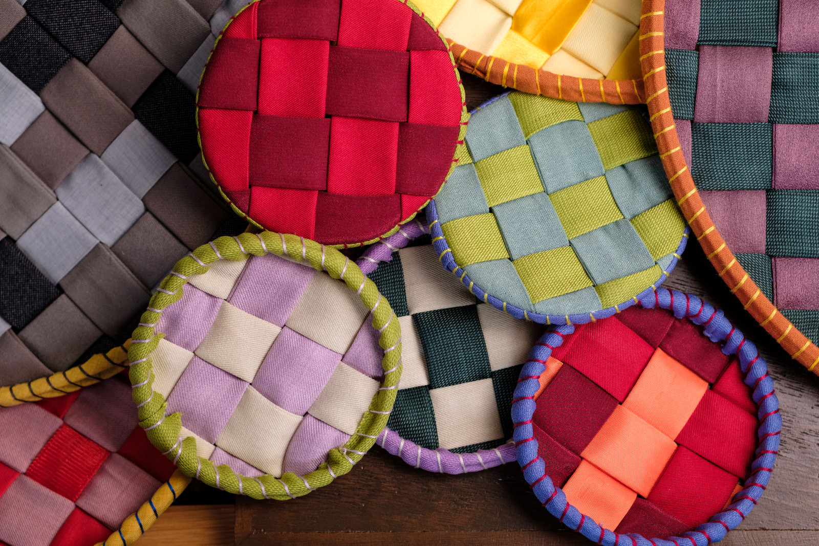 Mini Bilao Coasters by Anthill Fabric